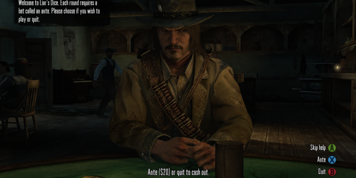 Правила гри Liars Dice у Red Dead Redemption