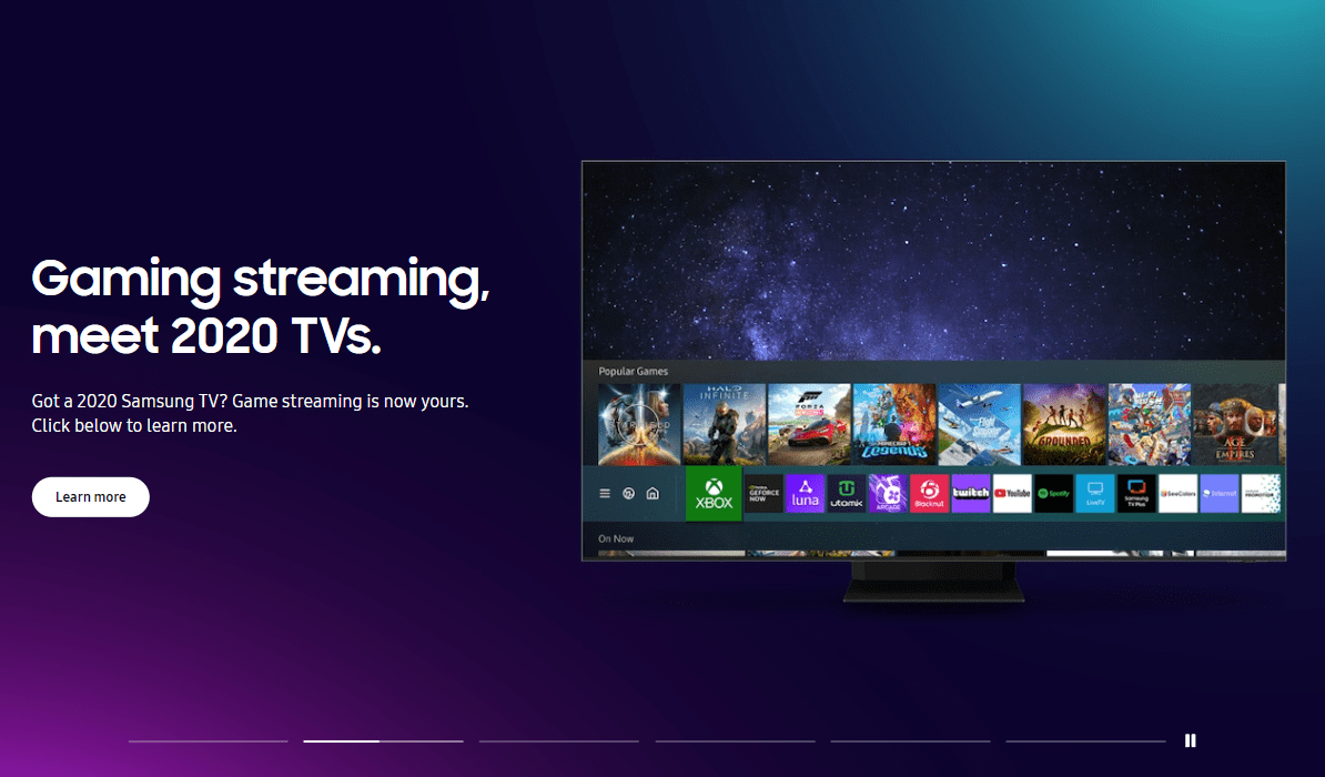 Хмарний геймінг Boosteroid у Samsung Gaming Hub