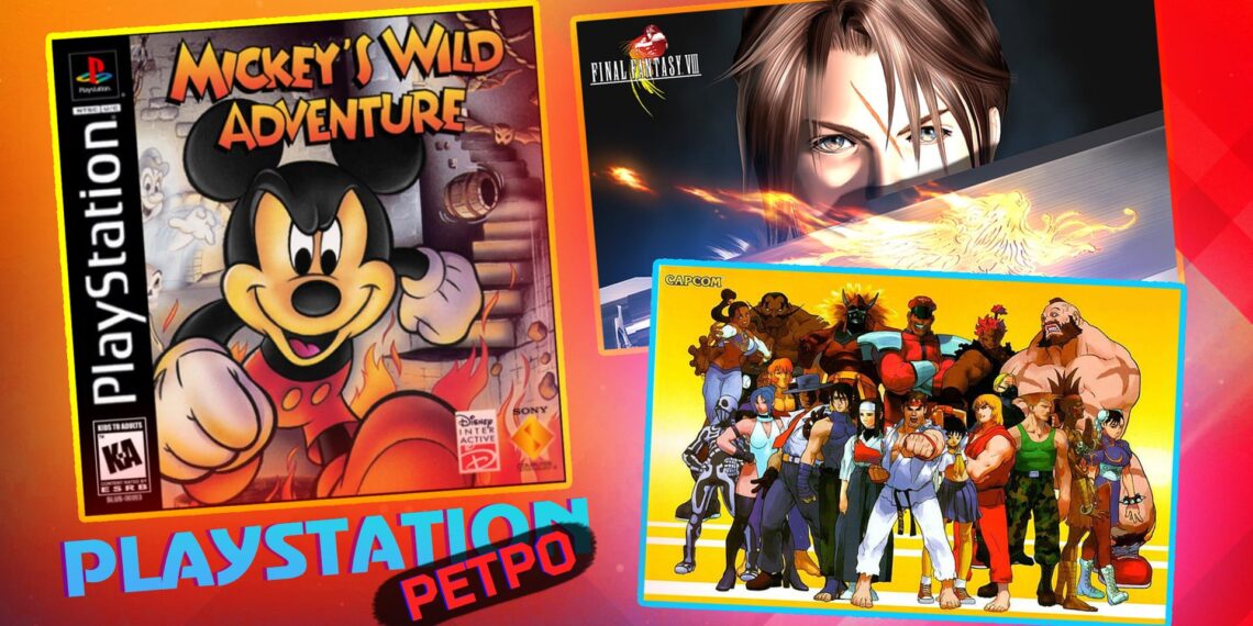 Ігри PlayStation 1 Ridge Racer, Street Fighter, Mickey Mania, FF8 та інші хіти PS1 українською